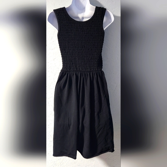 Vintage 1980s Moda Intl Black Knit Sundress - Women's Small - Picture 4 of 5